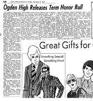 Honor Roll December 1970